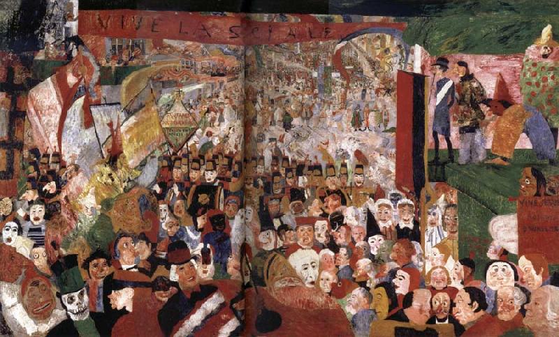 James Ensor The Entry of Christ into Brussels Sweden oil painting art